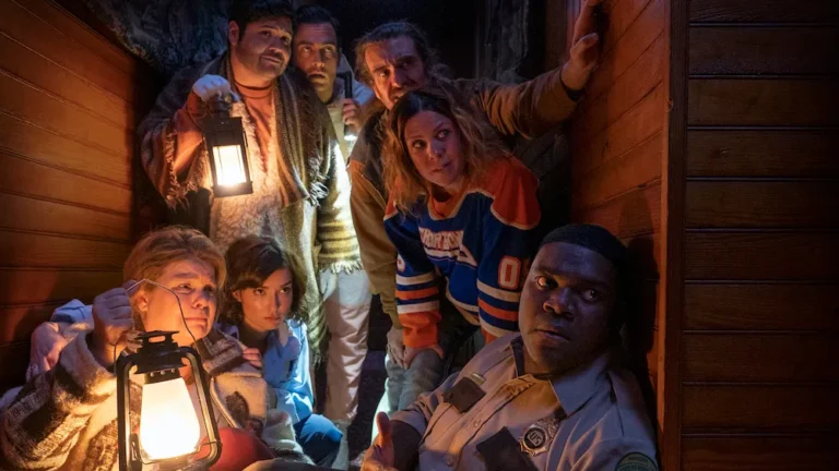 stuck in the snow, werewolves within movie still